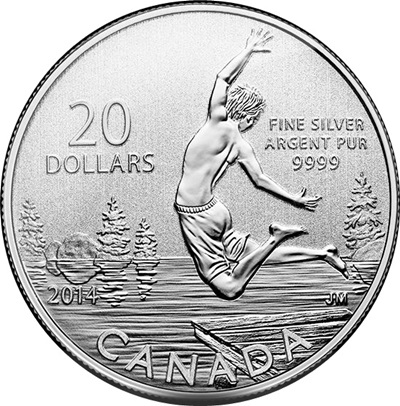 2014 $20 1/4oz Silver Coin Series - SUMMERTIME